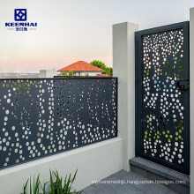 Exterior Laser Cut Decorative Aluminum Panel Gate Fence